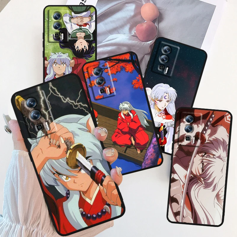 

Anime I-Inuyashas Art For Xiaomi Redmi 9A 9C 9AT 10C 9 9T 10 12C 13C A3 12 K60 A1 K50 K40 5G Black Back Phone Case
