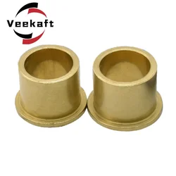Veekaft 10PCS Inner Diameter 2 3 4 5 6mm Flanging Self Lubricating Bearing Powder Metallurgy Copper Sleeve Bushing Bearing