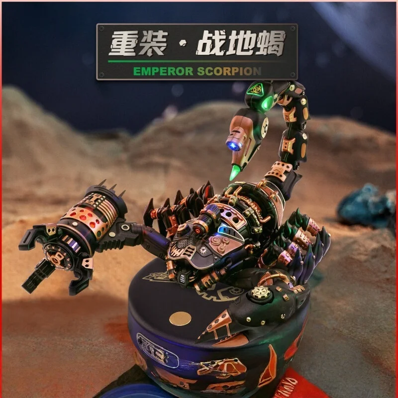 

ROKR Emperor Scorpion Mechanical Building Block 3D Puzzle Diy Hand Assembled Steampunk Desk Decor Gift For Adult Men