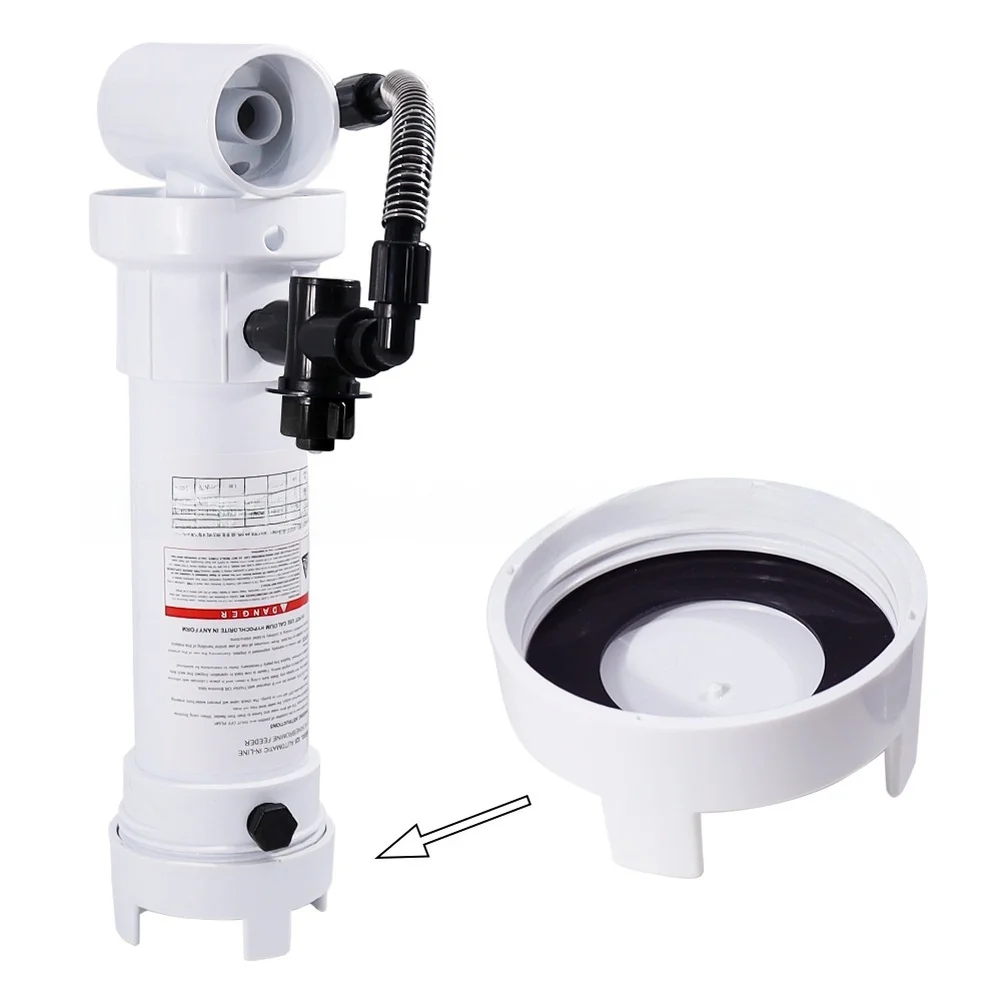 For Swimming Pool Feeder Feeder Replacement Threaded Cap Pool Maintenance White Pool Cleaning Equipment Pool O-ring Included