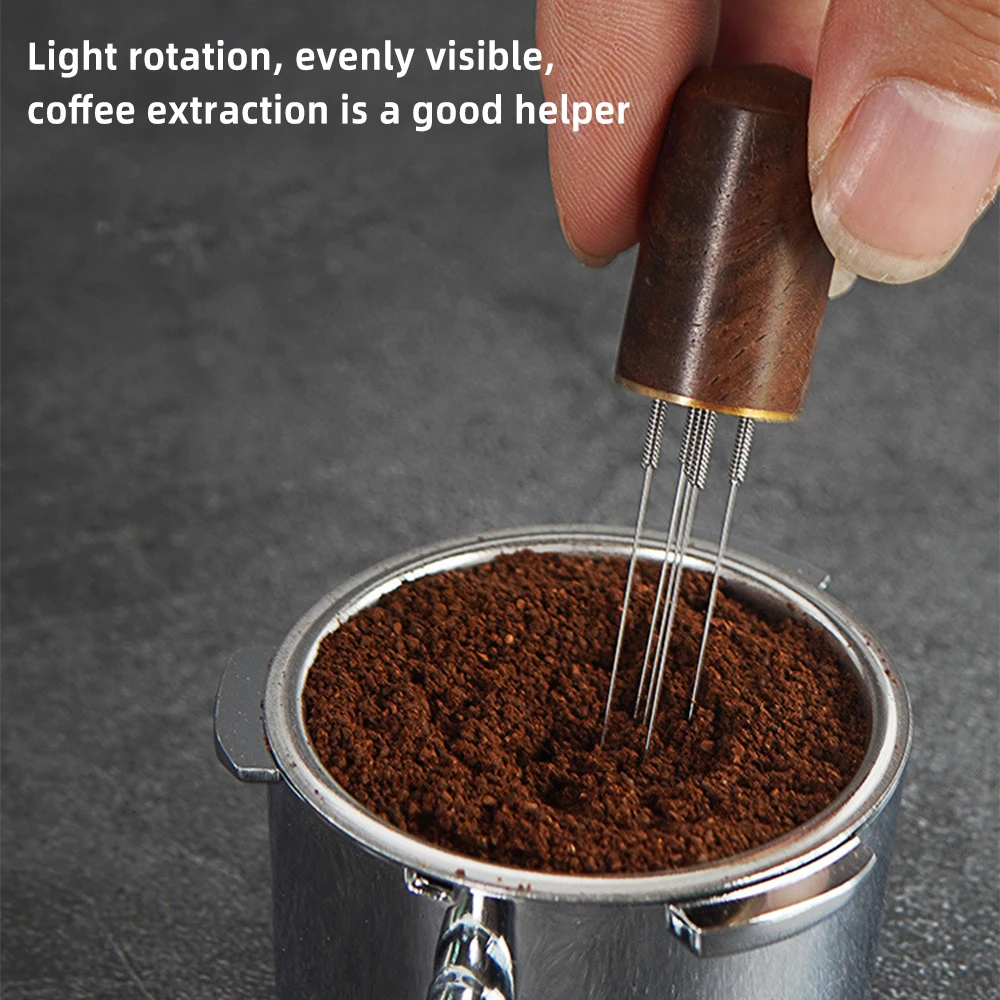 Coffee Tamper Needles Espresso Powder Stirrer Distributor Leveler Tools Cafe Stirring Barista Accessories Coffee Cloth Powder