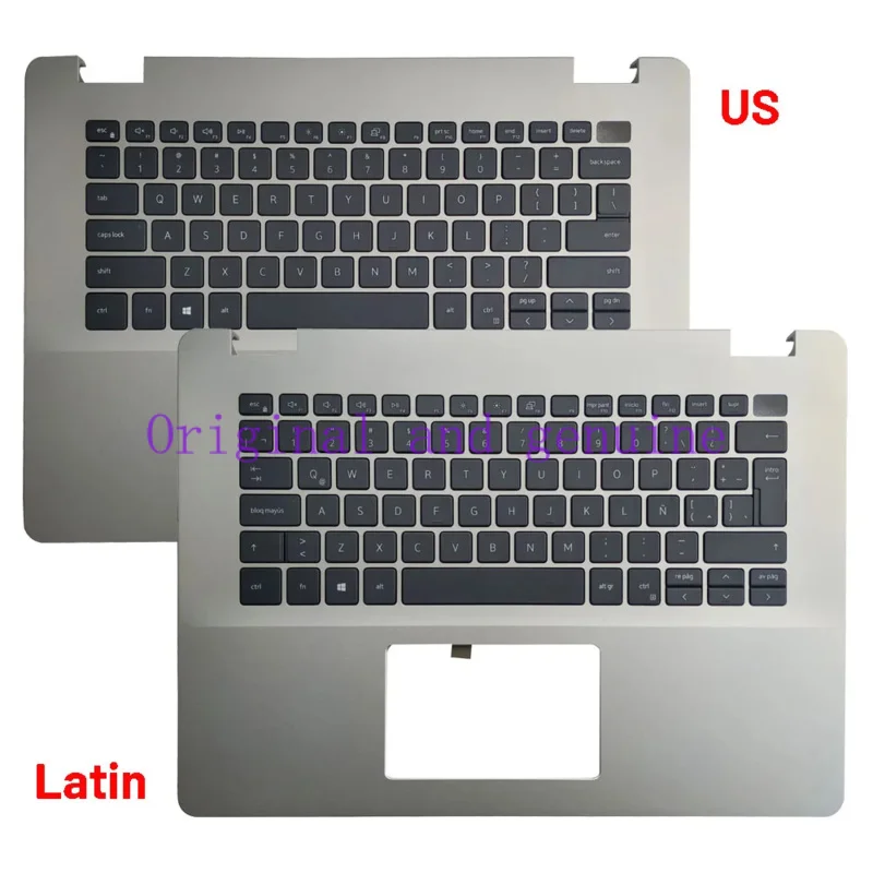 Novo caso para dell vostro 3400, 3405, v3400, russo, brasil, espanhol, latim, nós teclado com palmrest, tampa superior 0cx6t3