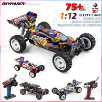 WLtoys 124007 124008 V8 1:12 Brushless RC Car 75Km/H High Speed Metal 4WD Drive Off-Road 2.4G 124016 124017 1/12 RC Car Toys