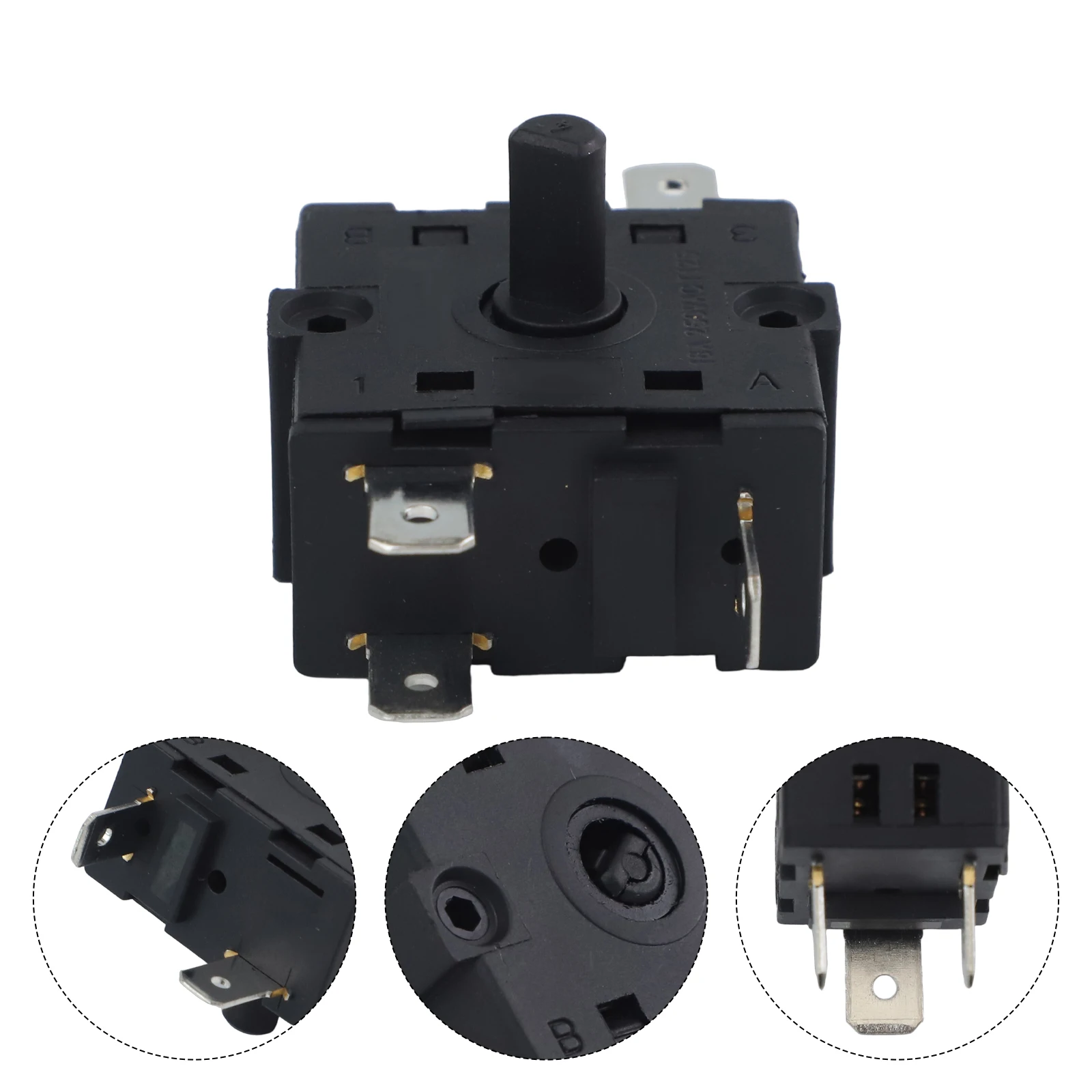 1 interruptor de engranaje de calentador eléctrico de Metal para calentadores de ventilador, estufas, calentadores eléctricos, Etc. El tipo de contacto es 3NC + 1NO