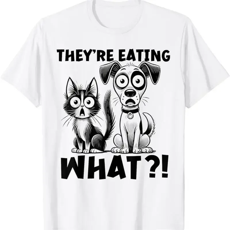 Funny Debate 2024 Pets Dog Cat They'Re Eating What T Shirt S 3Xl