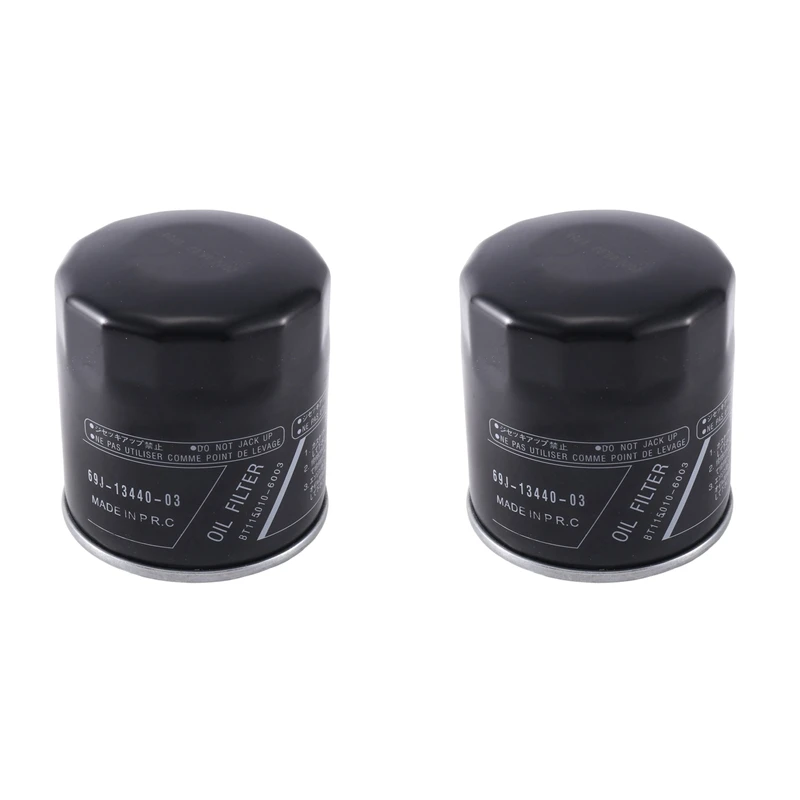 2X For Yamaha 69J-13440-01-00 F150,F200,F225,F250 Outboard Oil Filter 69J-13440-03-00