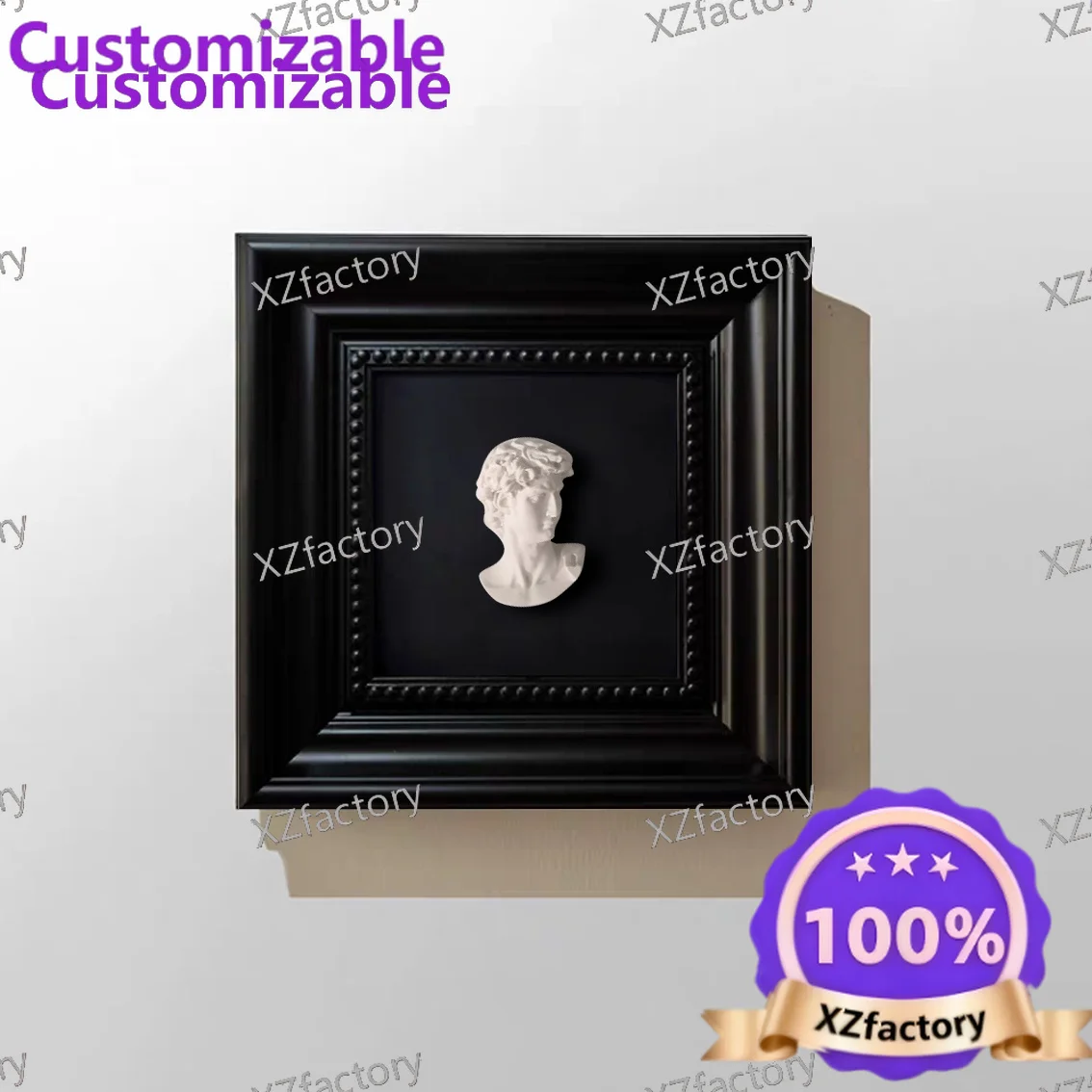 Factory Direct 2026 Top RatedFrench antique decorative painting, advanced sense, ancient Greek character head plaster mural, liv