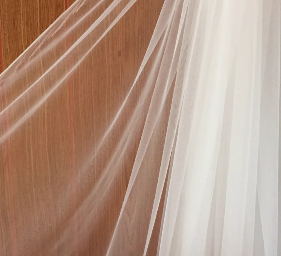 300cm Width.Encryption Soft Mesh Fabric for Bridal Wedding Dress,Widening Tulle Fabric