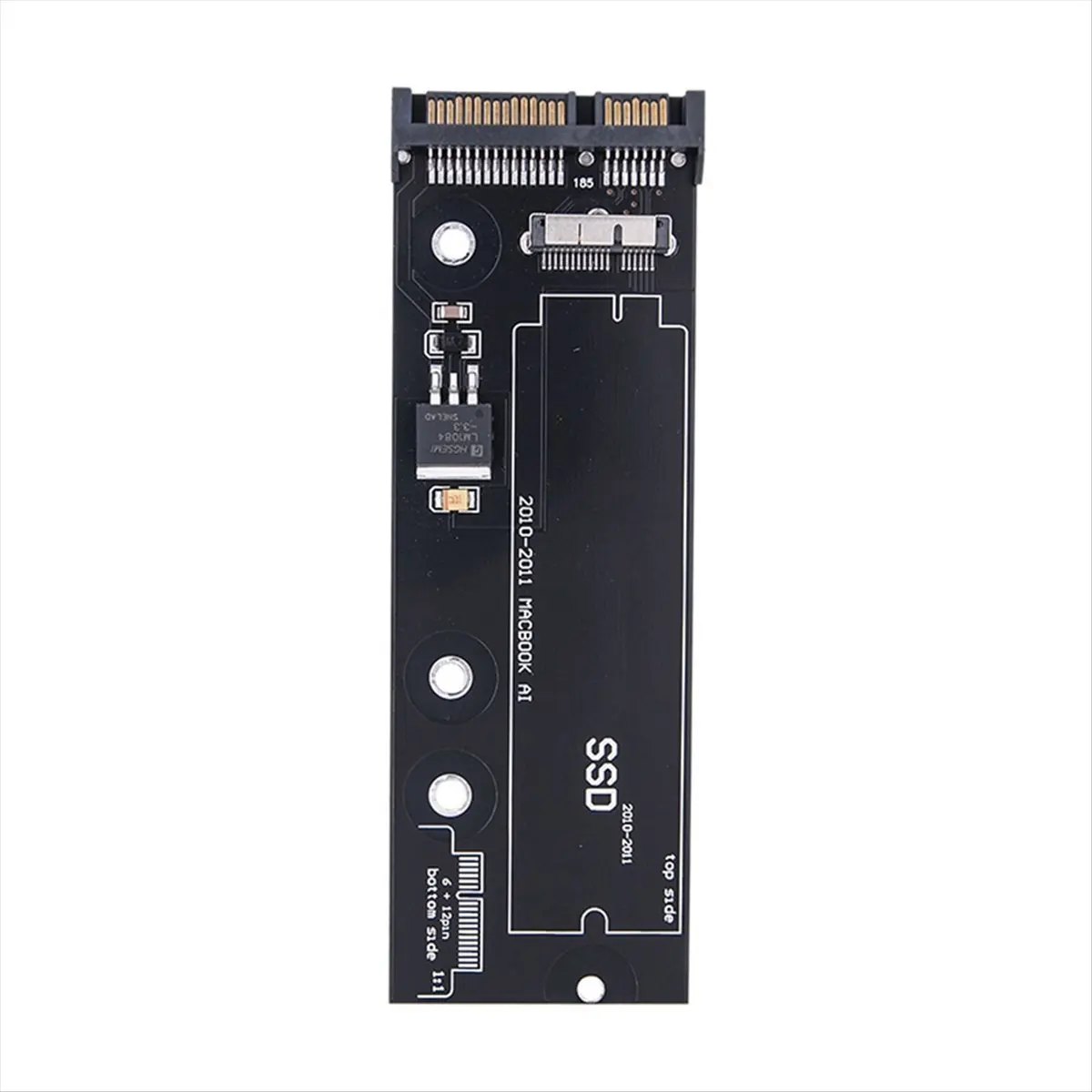 AAAE SSD to SATA Converter Card for 2010 2011 for Air 6+12 Pin A1369 A1370 A1375 A1377 Black