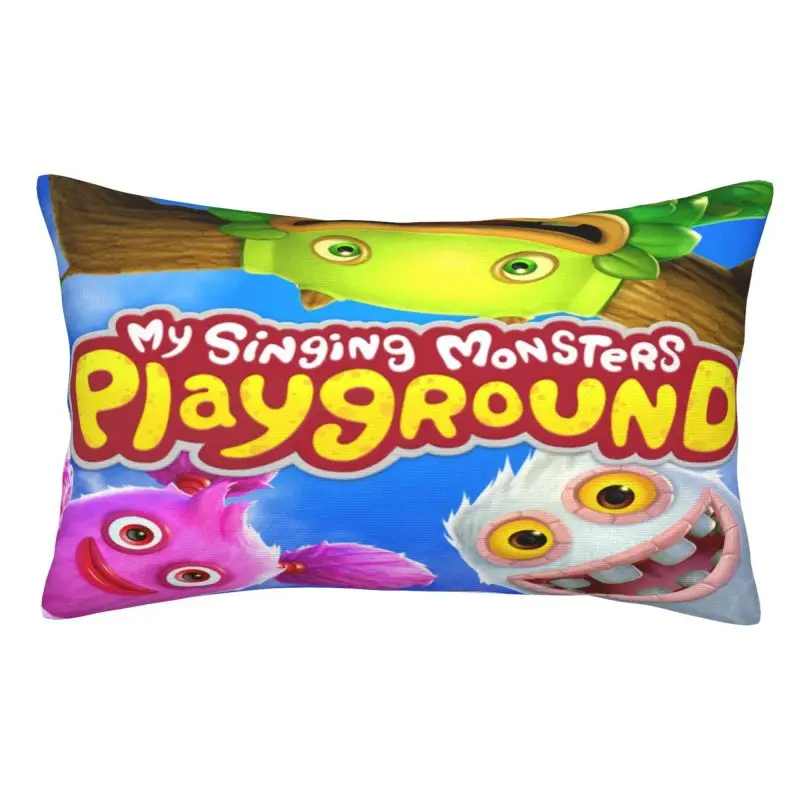 

Custom My Singing Monsters Playground Game Cushion Cover 50cmx35cm Soft Cute Pillow Case Rectangle