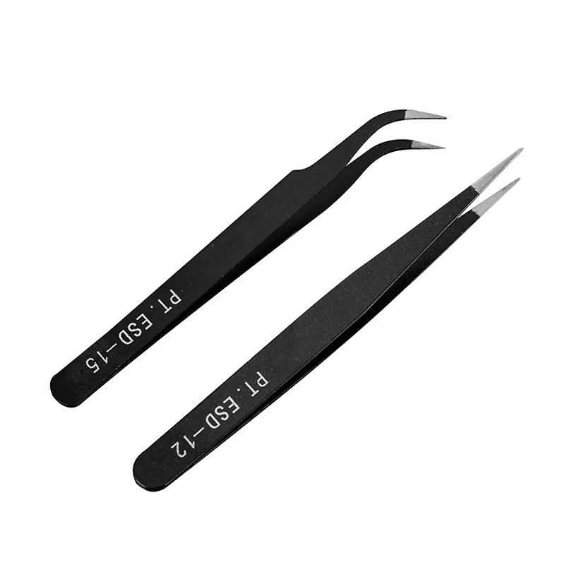 Stainless Steel Eyebrow Tweezers for Make Up Multipurpose Nail Art Rhinestones Picking Tools Decoration