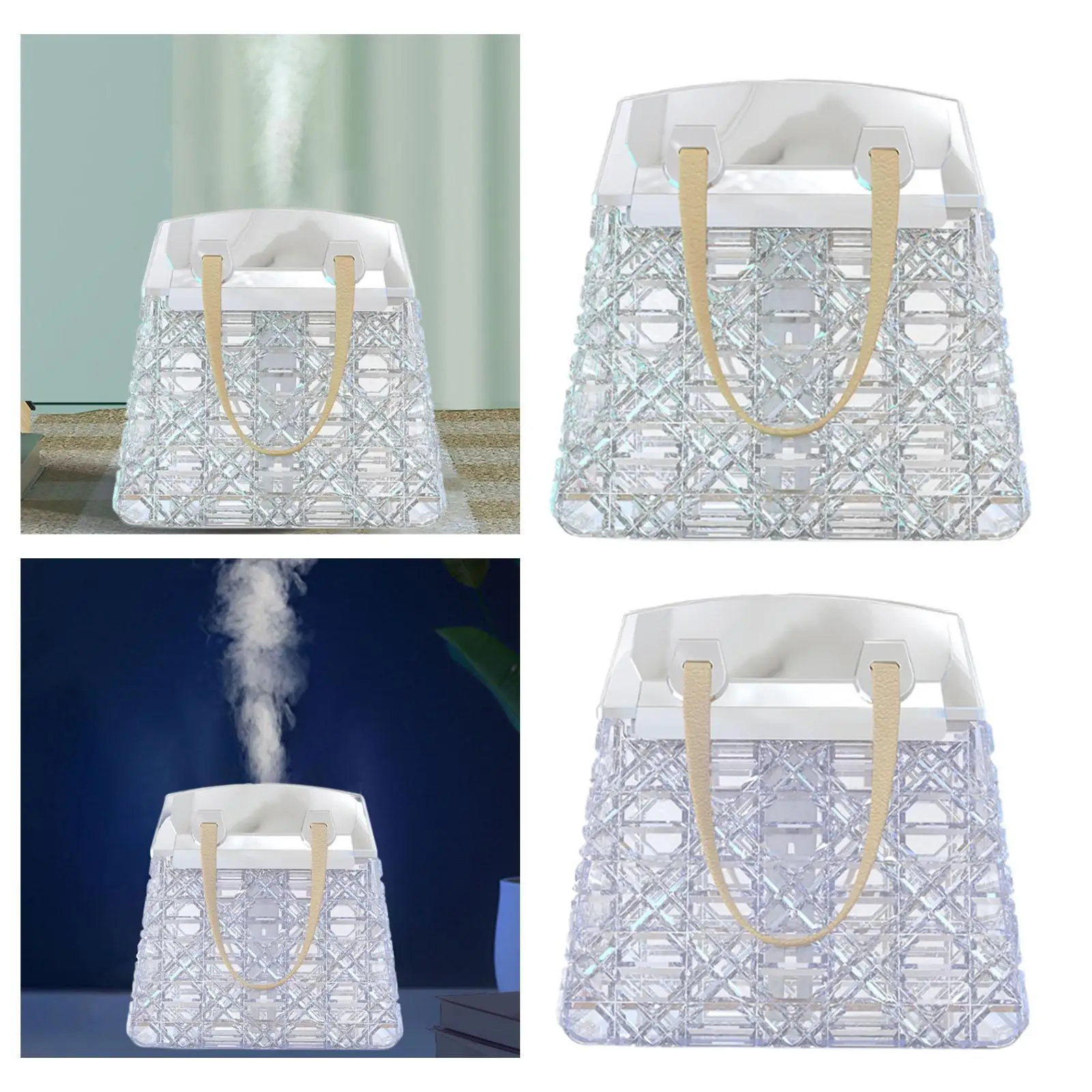 USB Air Humidifier Portable Bedroom Gift Living Mist Mode 300ml 7 Color Night