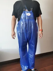Man's Buckles PVC Waterproof Cami Trousers 50Micron Thick