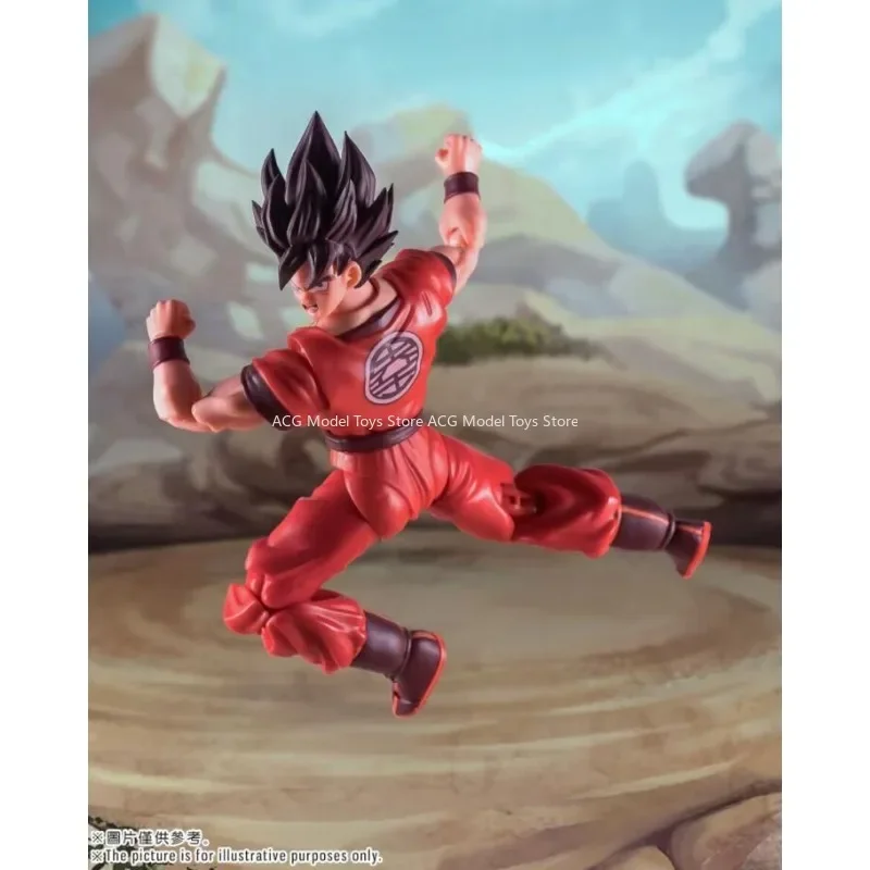 DF Demoniacal Fit Dragon Ball SHF Scarlet Martial Artist 16000 Power Level Son Goku Kaio Ken Anime Action Figures Model Toys