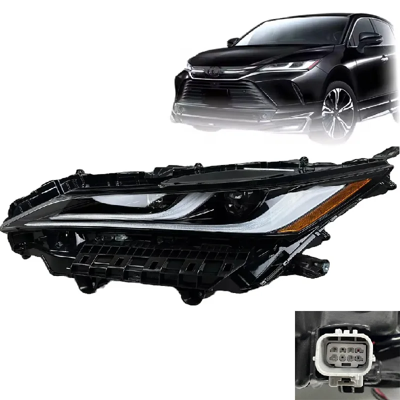 

Applicable to Toyota 2021-2024 Front Headlight US Version 4 Pin 81145-48J10 81110-48J30