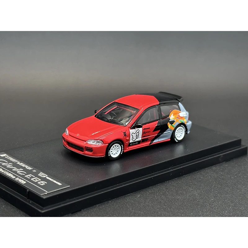 SW In Stock 1:64 CIVIC EG6 NO good Diecast Car Model Collection Miniature Toys Street Weapon