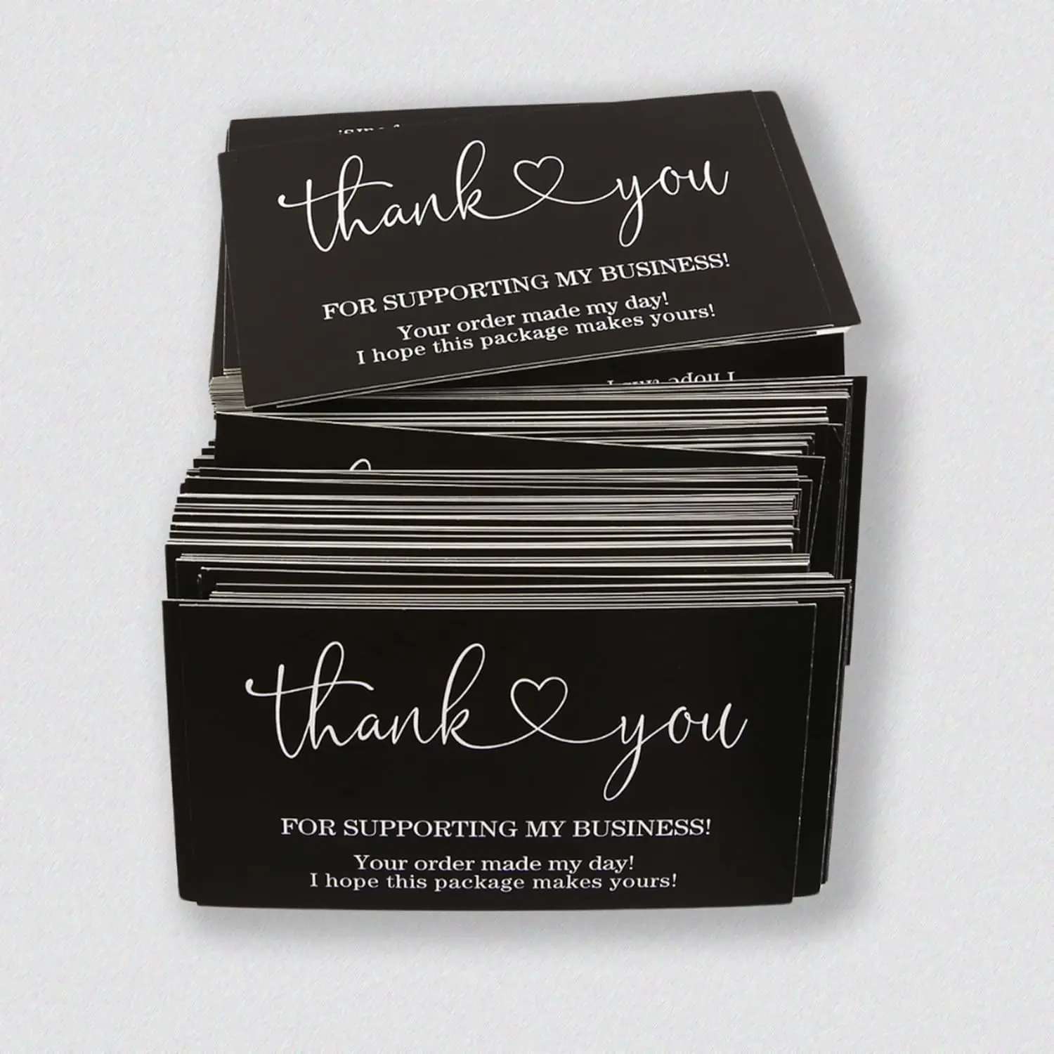 200 szt. Dziękuję za wsparcie moich wizytówek 9x5cm luzem małe kartki z życzeniami z podziękowaniami za niezbędne materiały opakowaniowe