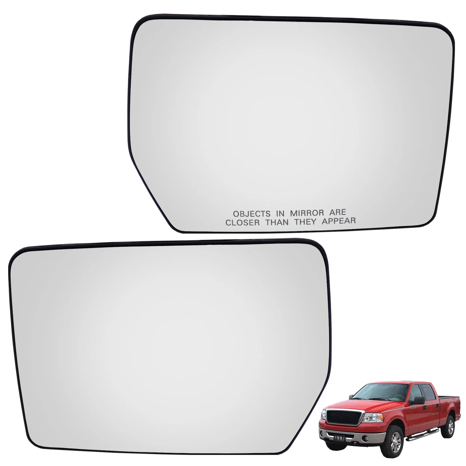 Left Right Pickup Truck Power Heated Wing Mirror Glass Car Rearview Glass Driver Passenger Side Fits For Ford F150 2004-2010