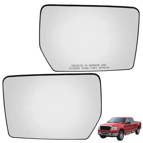 Espejo retrovisor de coche, cristal calefactado para camioneta, lado del conductor, compatible con Ford F150 2004-2010