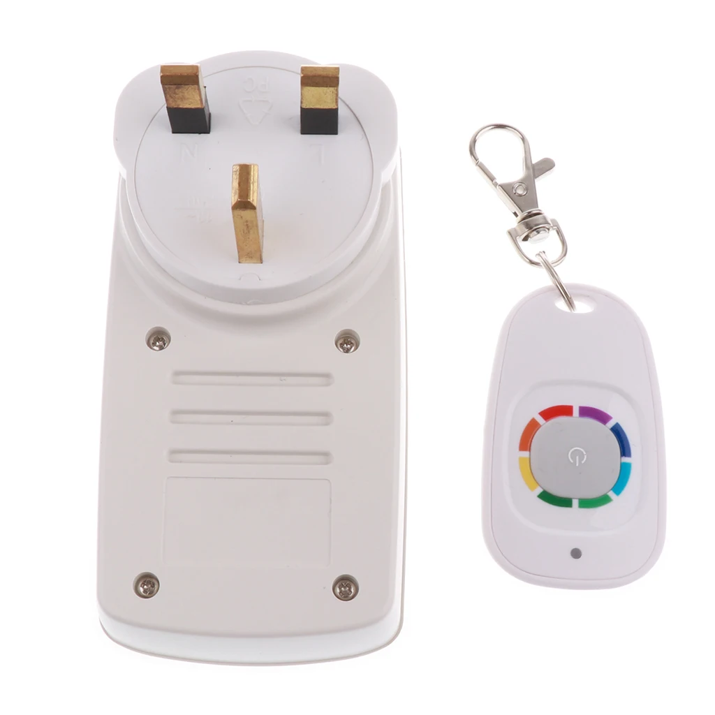 Wireless Remote Control Socket Self Learning UK Plug Smart Power Switch for Garage Doors Home Use