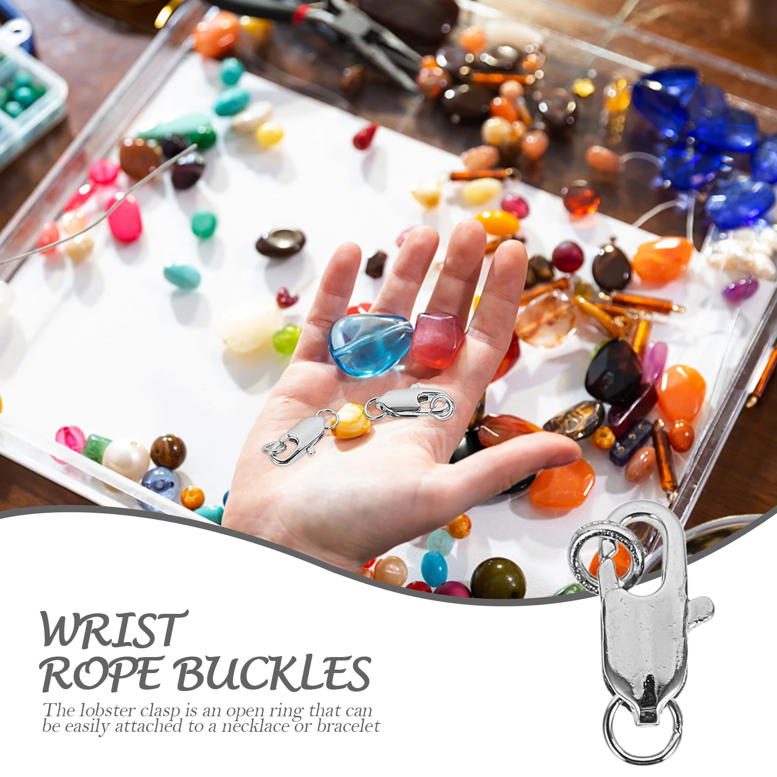 

20 Pcs Metal Fishtail Buckle Breakaway Bracelet Clasps for Necklace and Closures Jewelry Jewellery Making Connectors Fasteners