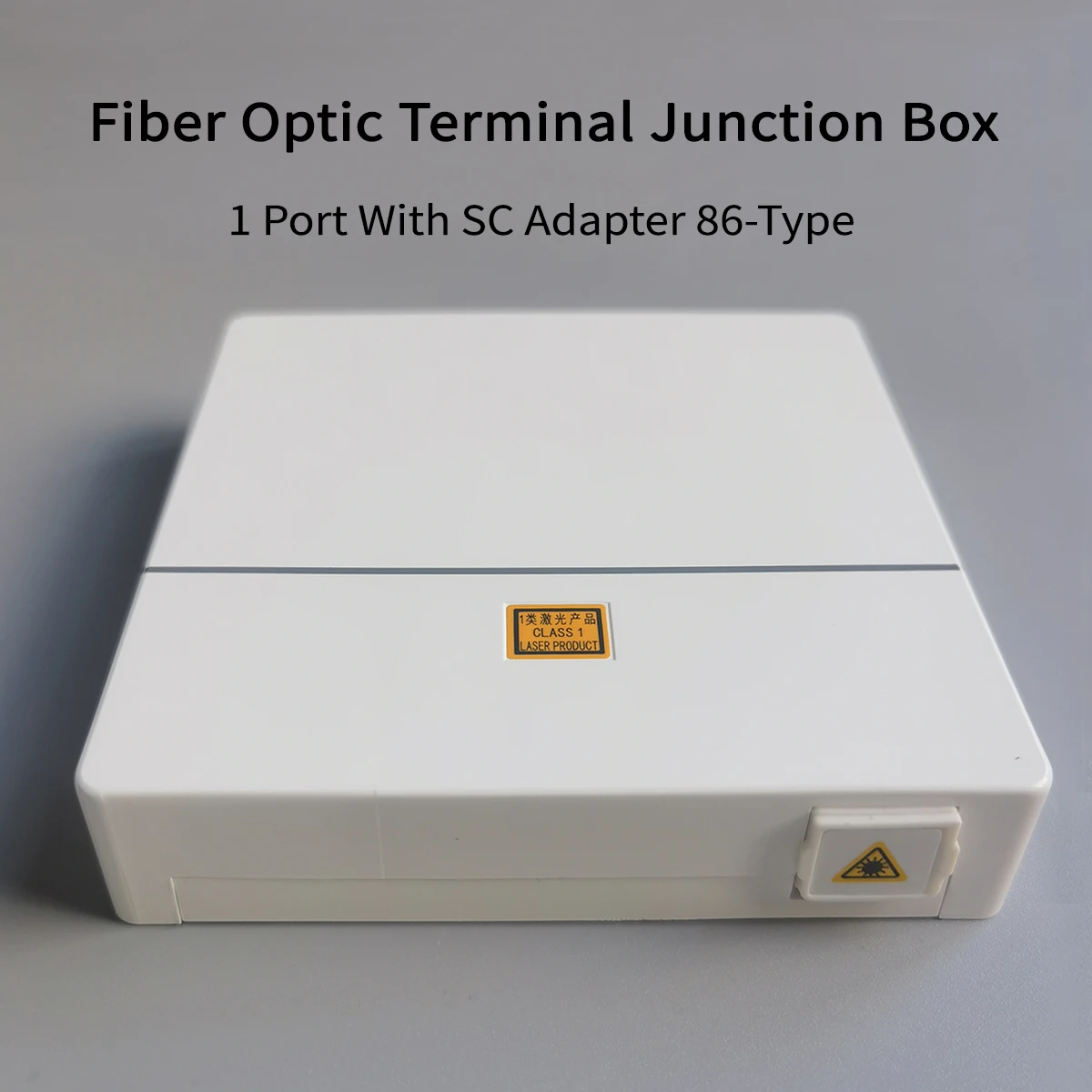 

1-Pore Indoor Terminal Box 86-type PVC Junction Box Fiber Optical Terminal Junction Box fiber optic splice box SC Wall Mount