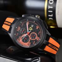 Silicone Quartz Watch Trendy Men's Business Watch For Ferrari F430 Stradale Roma 488 Spider SF90 LaFerrari Portofino Spider SF90