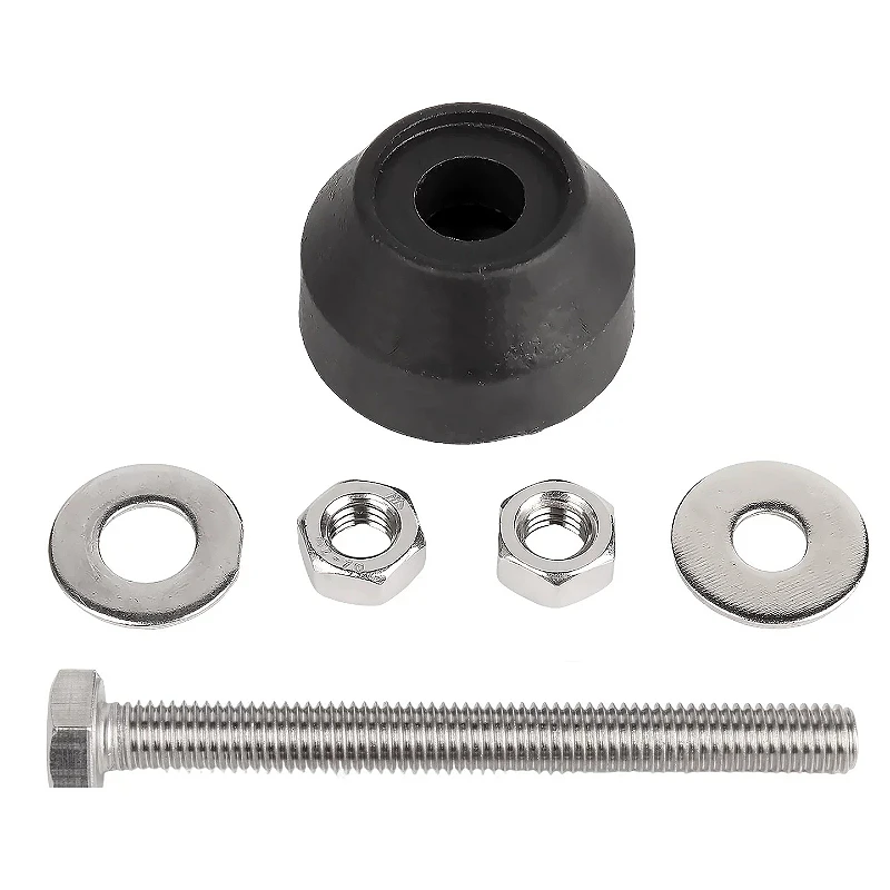 M6 M8 M10~M16 304 Stainless Steel Nylon Fixed Foot Cup Adjustable Furniture Levelling Feet Screw Earthquake-Proof and Slip-Proof image 3