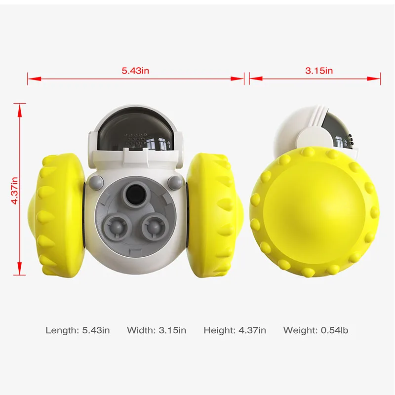 Dog Cat toysInteractive Treat Leaking Tumbler Ideal for Small Dogs Plus Cats Also a Slow Food Feeder for IQ Training Tumbler toy