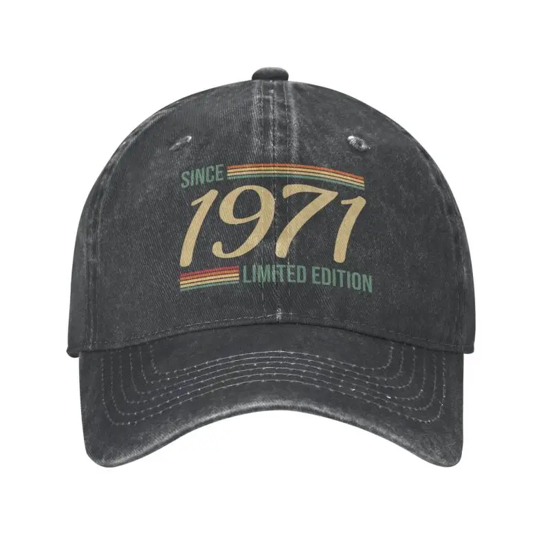 Classic Cotton Vintage Since 1971 Limited Edition Gift Baseball Cap for Men Women Personalized Adjustable Unisex Dad Hat Spring