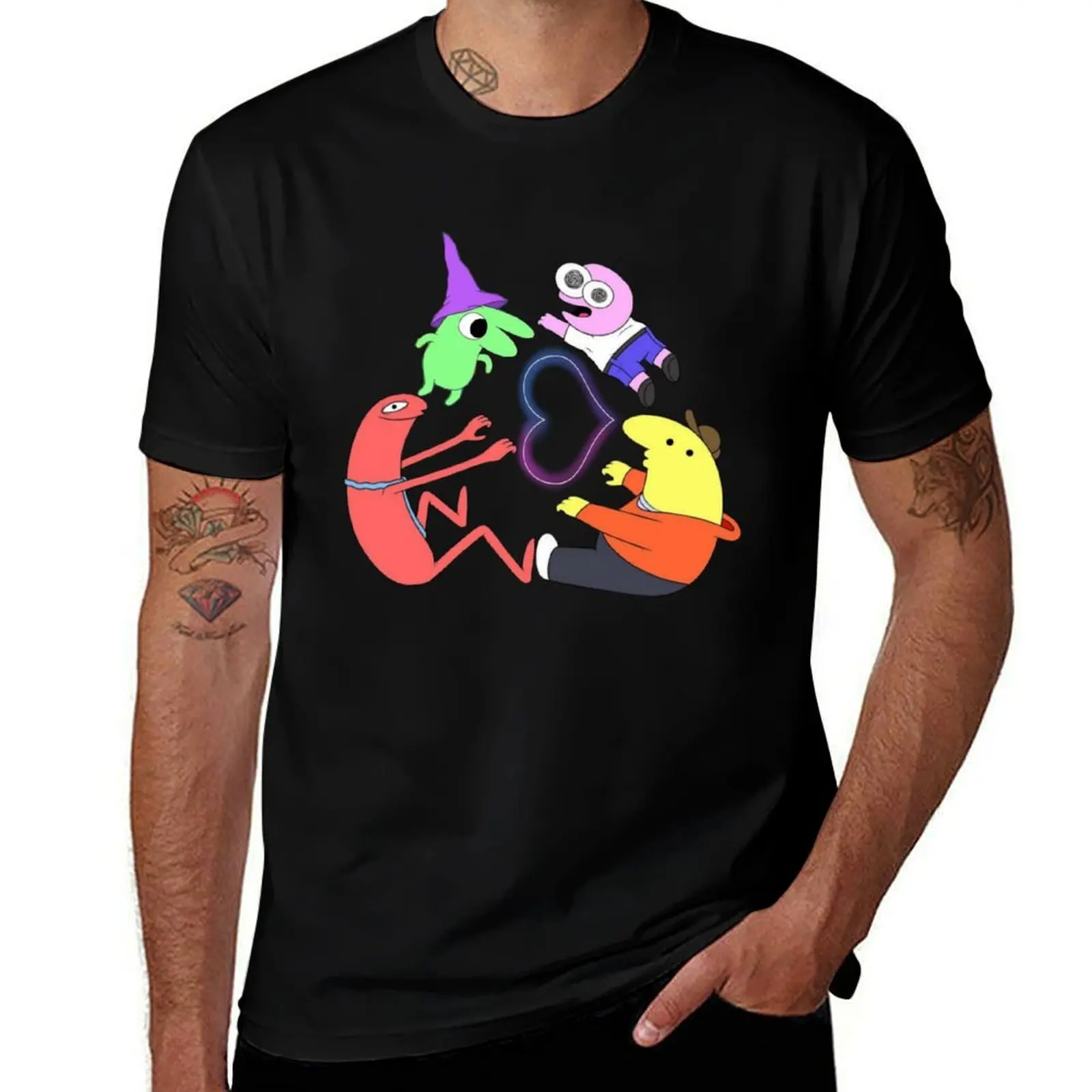 

All Smiling - BEST SELLING Friends Design Smiling Friends T-Shirt Plus Size Gym Sports T-Shirt