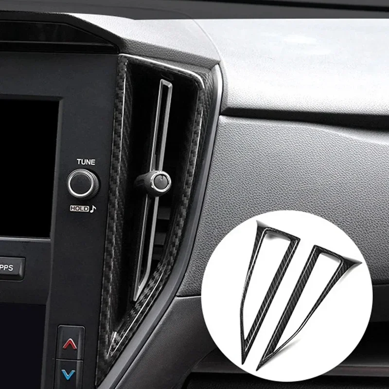 

For Subaru WRX/WRX STI Sticker Real Hard Dry Carbon Fiber Central Control Outlet Trim modification interior decoration 22-23