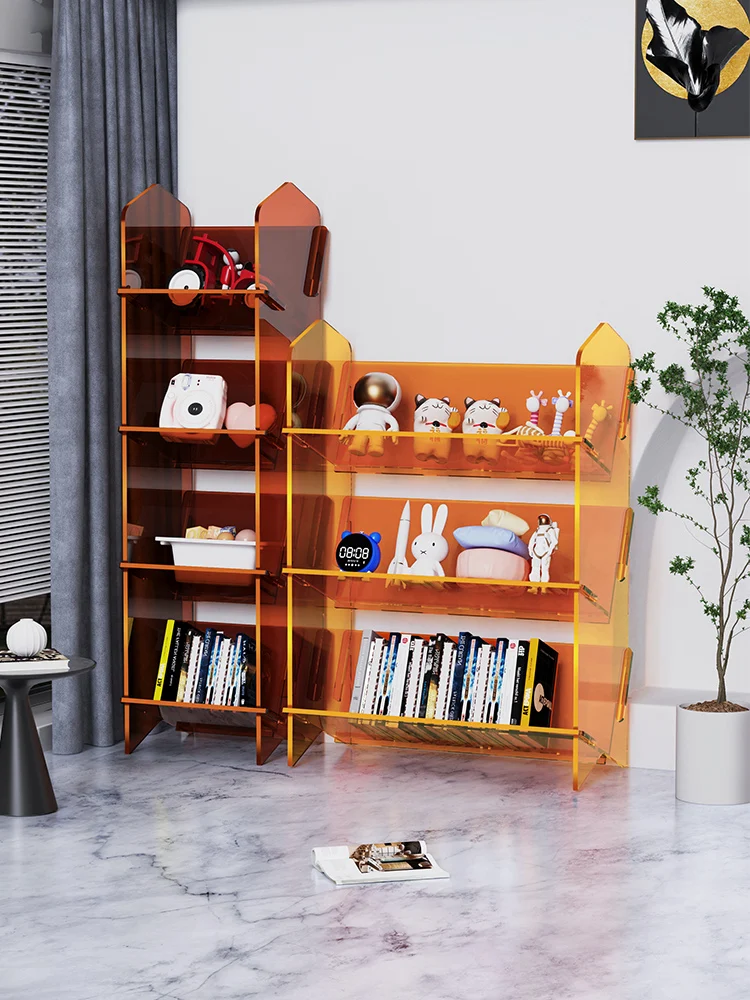 The product can be customized.Shelf floor, children's home desktop storage, reading stand, acrylic simple multi-storey