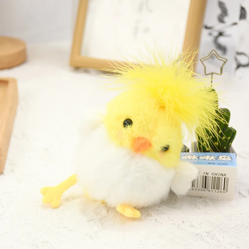 new funny Plush Jojo chirping bird doll pendant bird parrot plush toy  keychain  rocking sound  bird backpack ornament