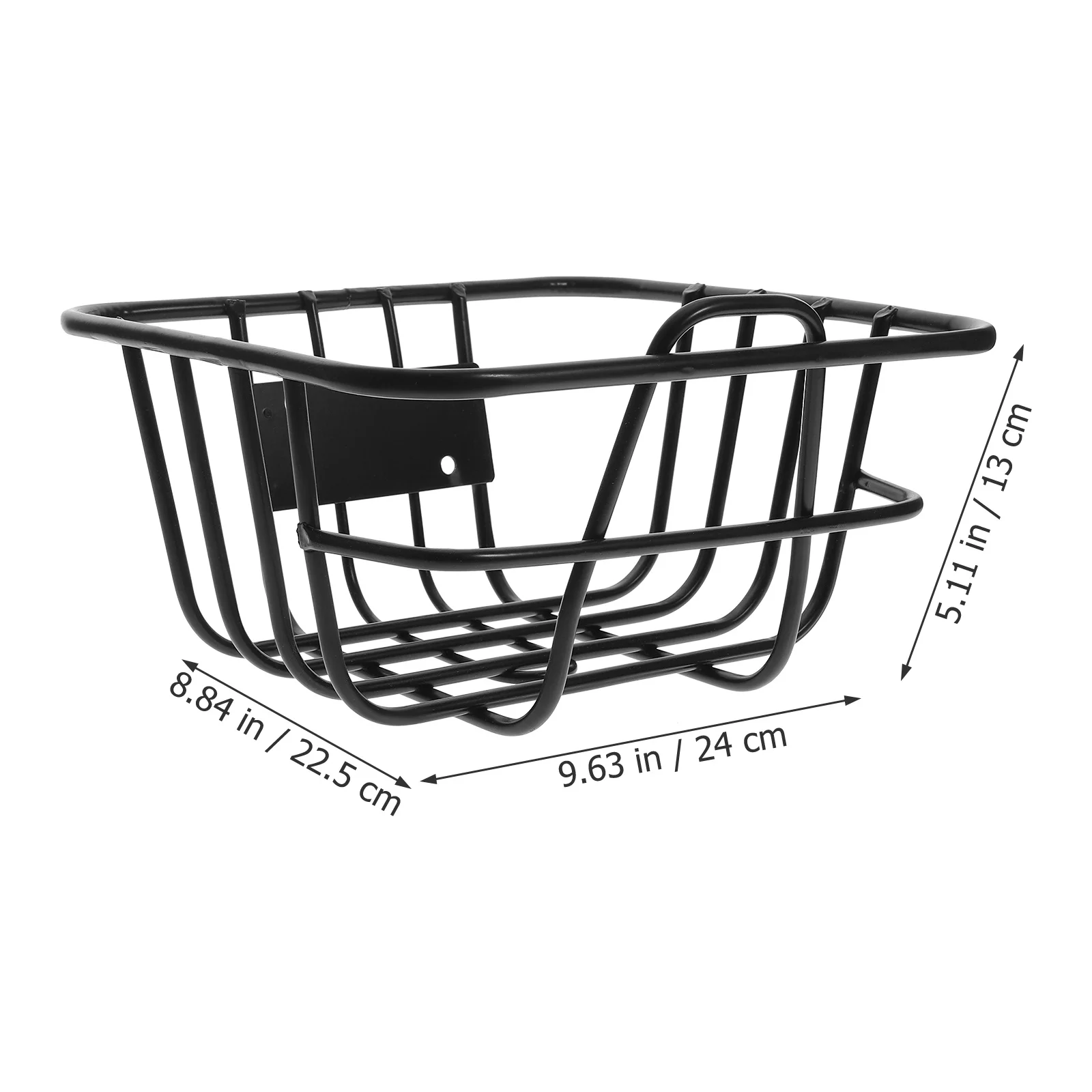 

Bike Basket Iron Thickened Front Handlebar Basket Large Capacity Easy Install Detachable Cycling Storage Part Bike Accessory