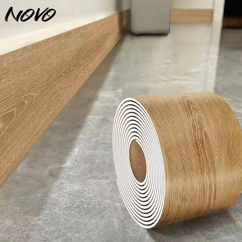 

1 Roll Thickened Imitation Marble Skirting Wall Stickers Self-adhesive Living Room Bedroom Wall Corner Decor Foam Waistline Tape