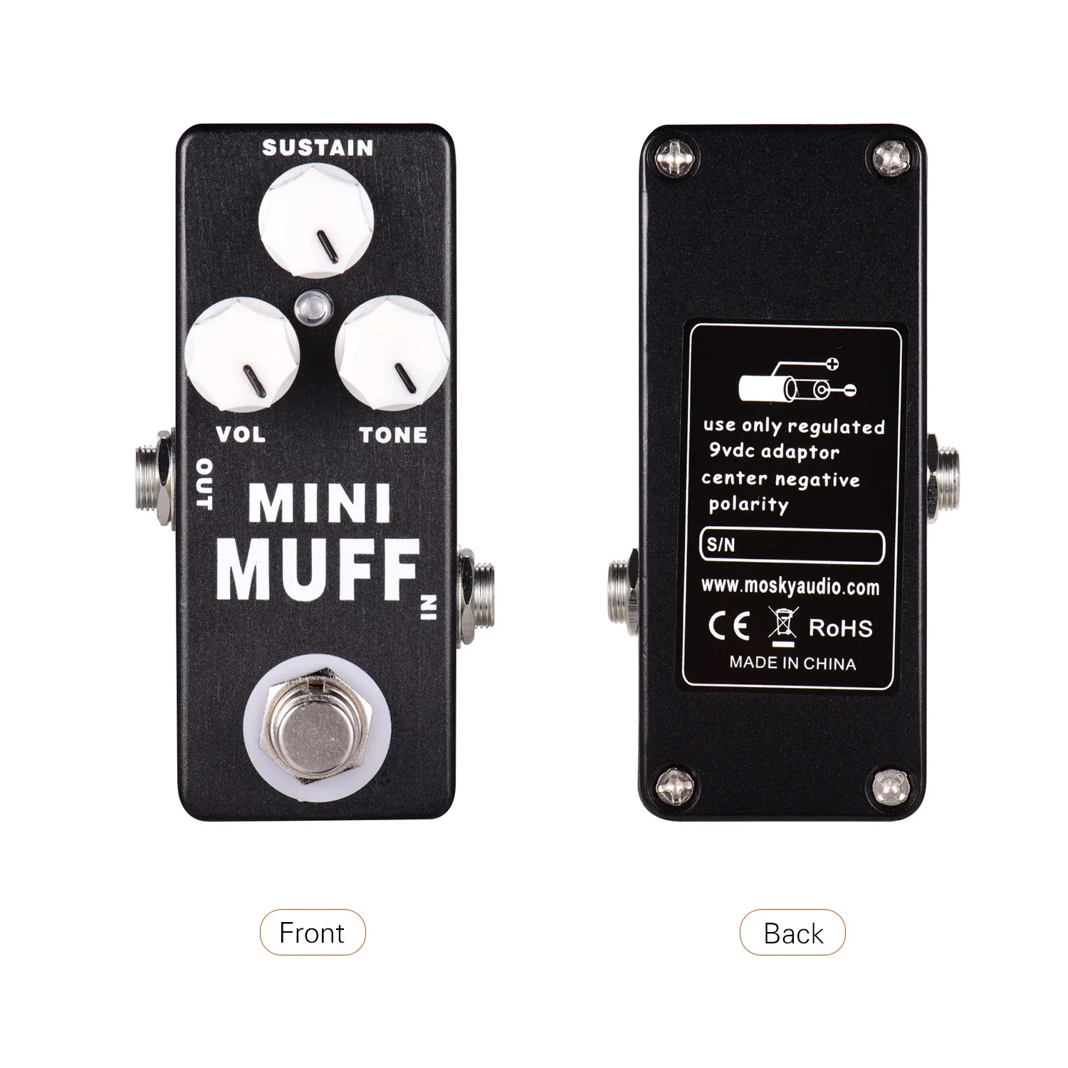 MOSKY MINI MUFF Guitar Pedals Parts Multi Effects Fuzz Station Bass Overdrive Overdrive Buffer Delay Reverb Effect