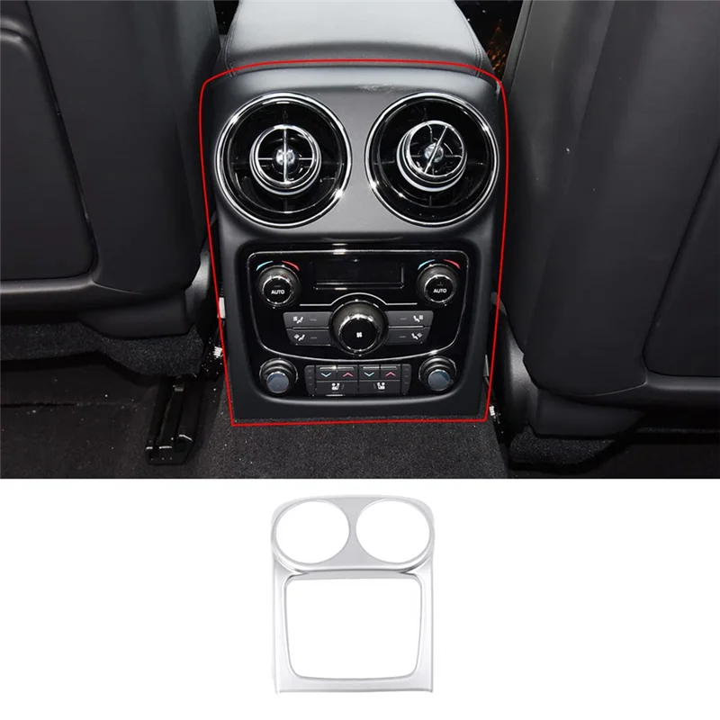 

AS-For Jaguar XJ 2010-2019 Car Rear Air Conditioning Outlet Protective Cover Sticker Rear Anti-Kick Panel Accessories