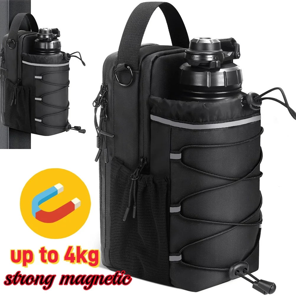 حقيبة صالة الألعاب الرياضية المغناطيسية سعة كبيرة حقيبة الناقل المغناطيسي مع جيب للهاتف المحمولة زجاجة ماء الصالة الرياضية الحقيبة ملحقات الصالة الرياضية المنظم