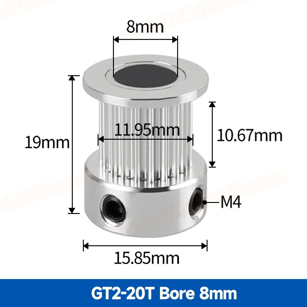 1/5/10 stücke GT2 20 Zähne 16 Zähne Riemenscheiben Bohrung 5mm/6mm/8mm Timing Alumium Pulley Fit Für GT2-6mm Offene Zahnriemen Für 3D Drucker