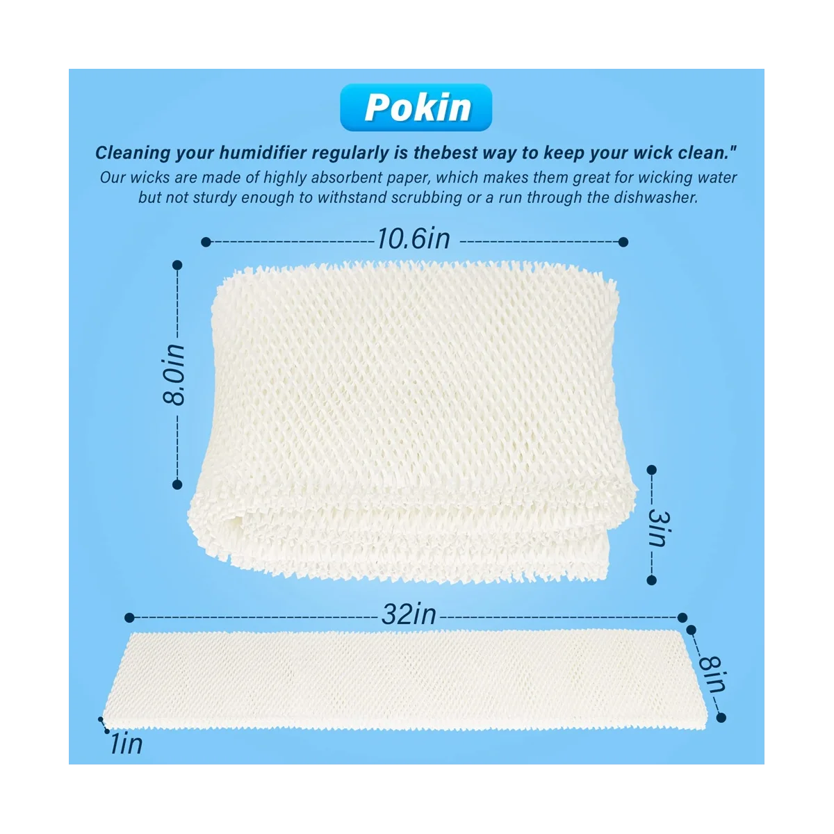 فلتر مرطب الفتيل A09G-MAF1 لمرطب الهواء - متوافق مع فلتر مرطب الهواء Essick -