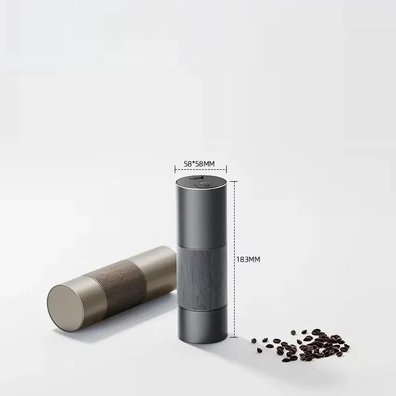 High quality mini conical burr automatic espresso grinder custom logo stainless steel USB electric coffee grinder in stock