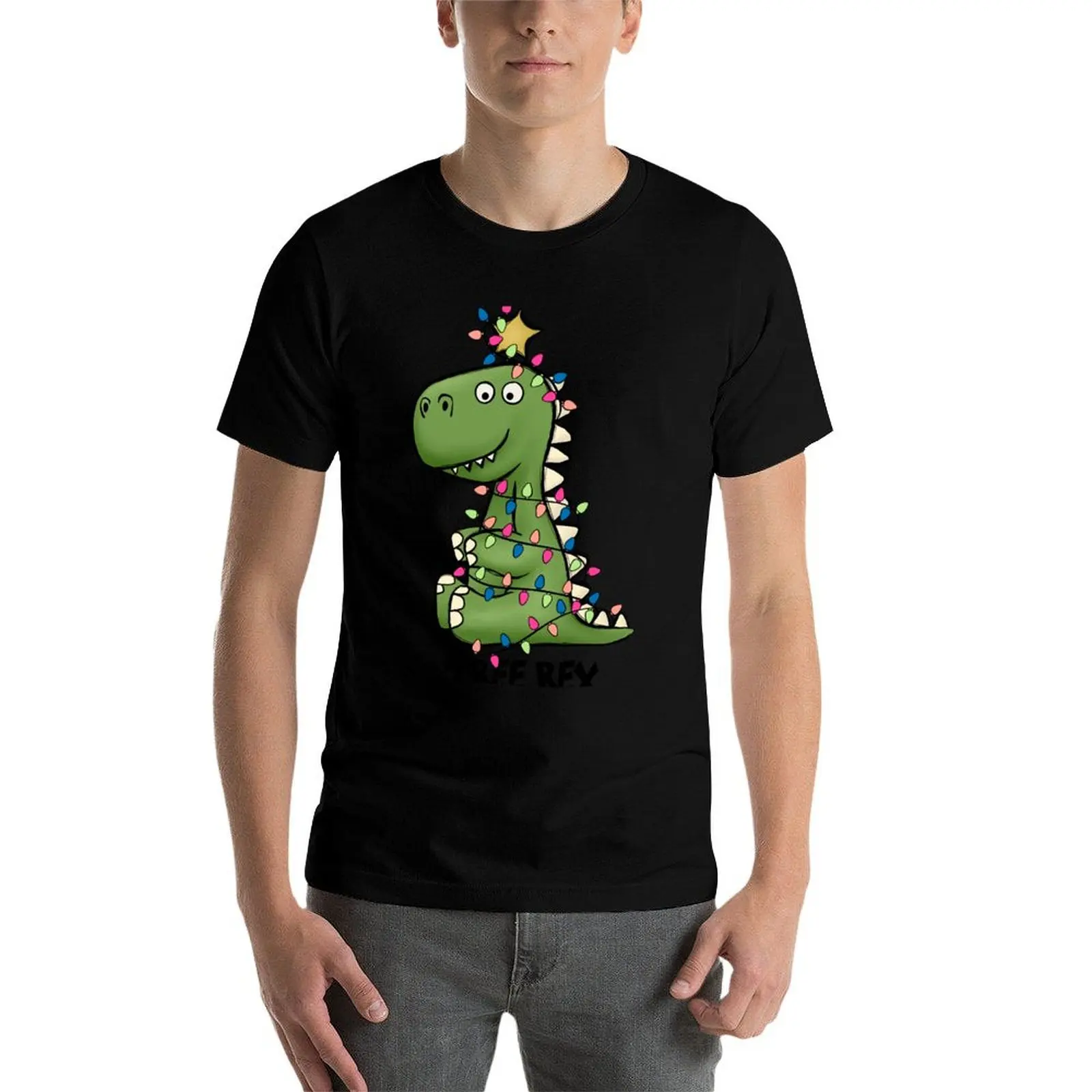 

Funny Christmas T Rex. Tree Rex Gift T-Shirt anime tshirt t shirt man cotton t shirt man plain T-Shirt