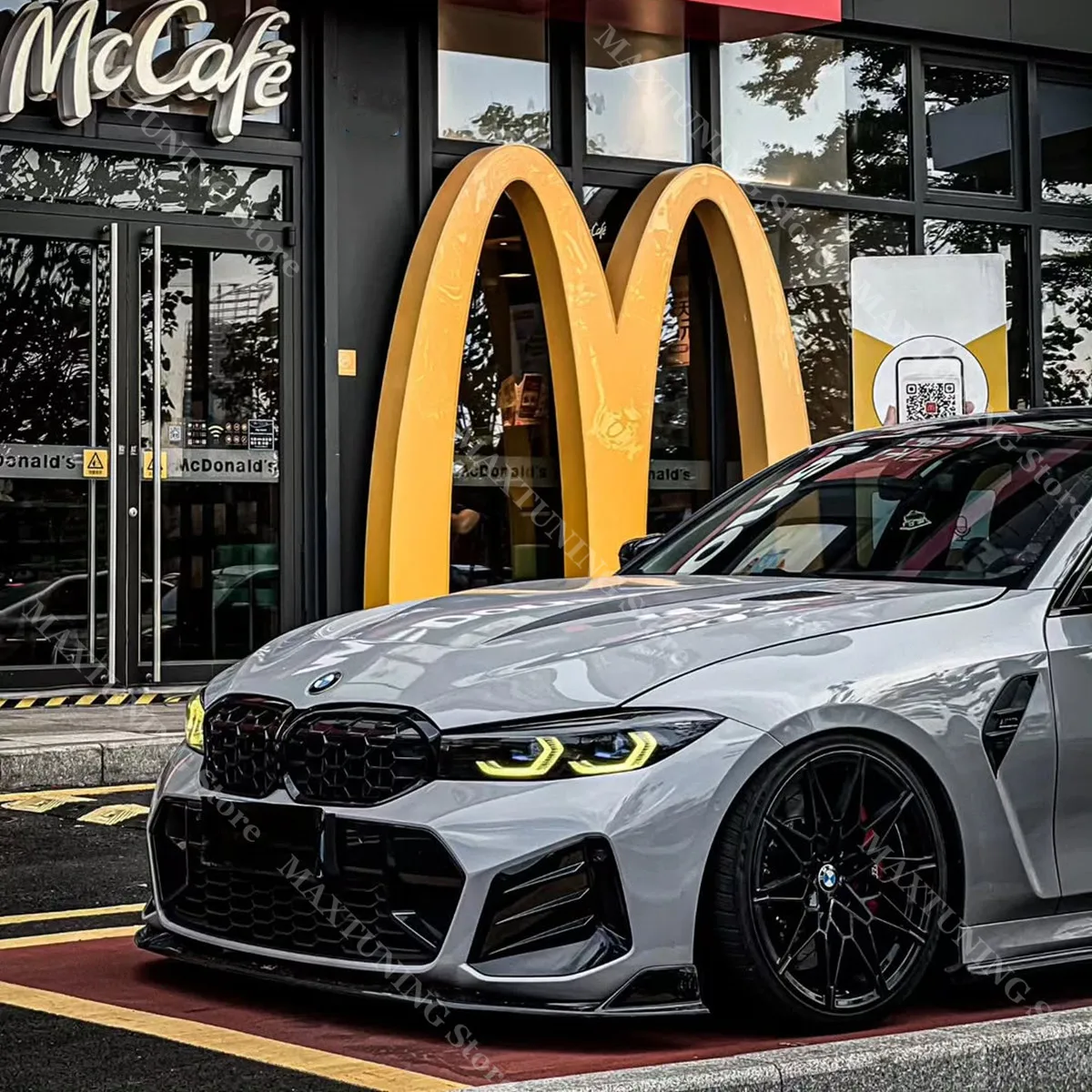 

Front Bumper Lip Side Canards Spoiler for BMW G20 G21 LCI 320d 320i 330d 330i M340d M340i M Sport 2022-2025 Facelift Splitter
