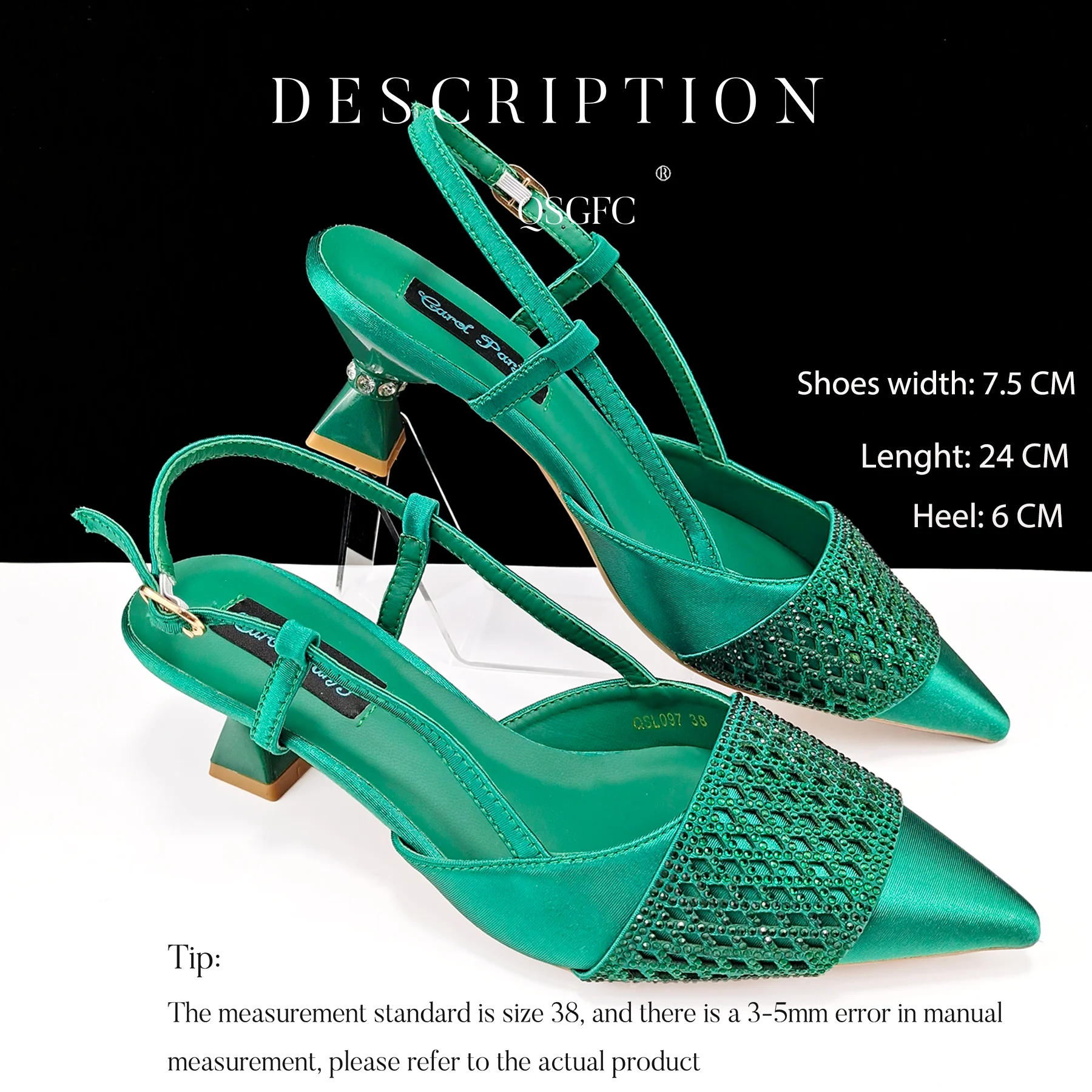 New Style Party Shoes And Bag Fashion Sequins Decoration Lady Fashion Shoes and Bag Set for Banquet Wedding