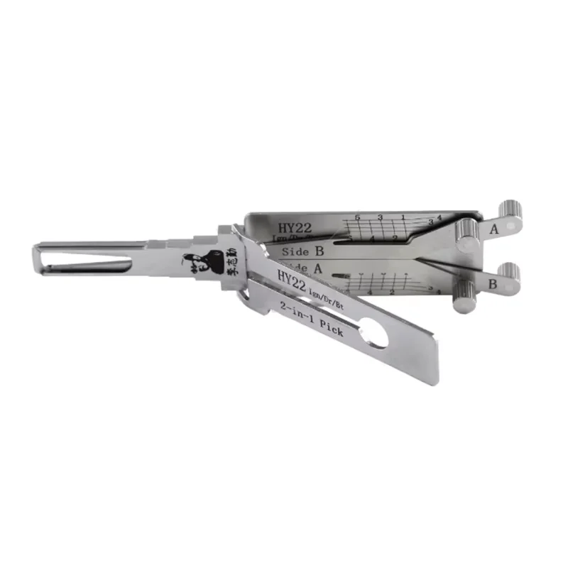 Original Lishi 2-in-1 HU66 HU100 HON66 HU100R HU92 HY22 TOY2 TOY48 HU101 HU162T-8 Lishi Schlossöffnungswerkzeug Türöffnungswerkzeug Edelstahl