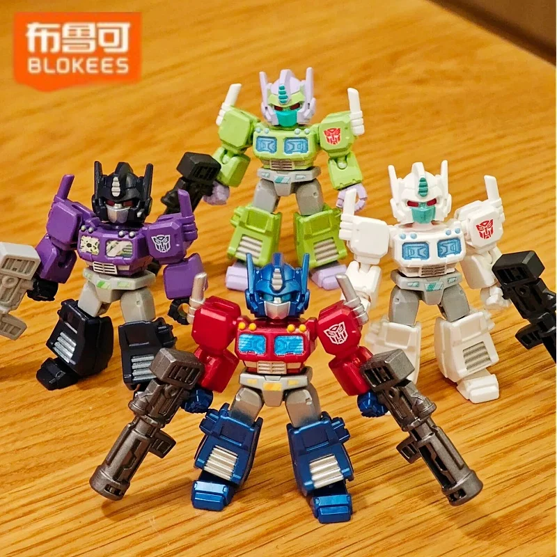 

New Blokees Transformers Defender Version Wave 4 Grimlock Rodimus Prime Kid Assembly Model Action Figure Mystery Box Toy