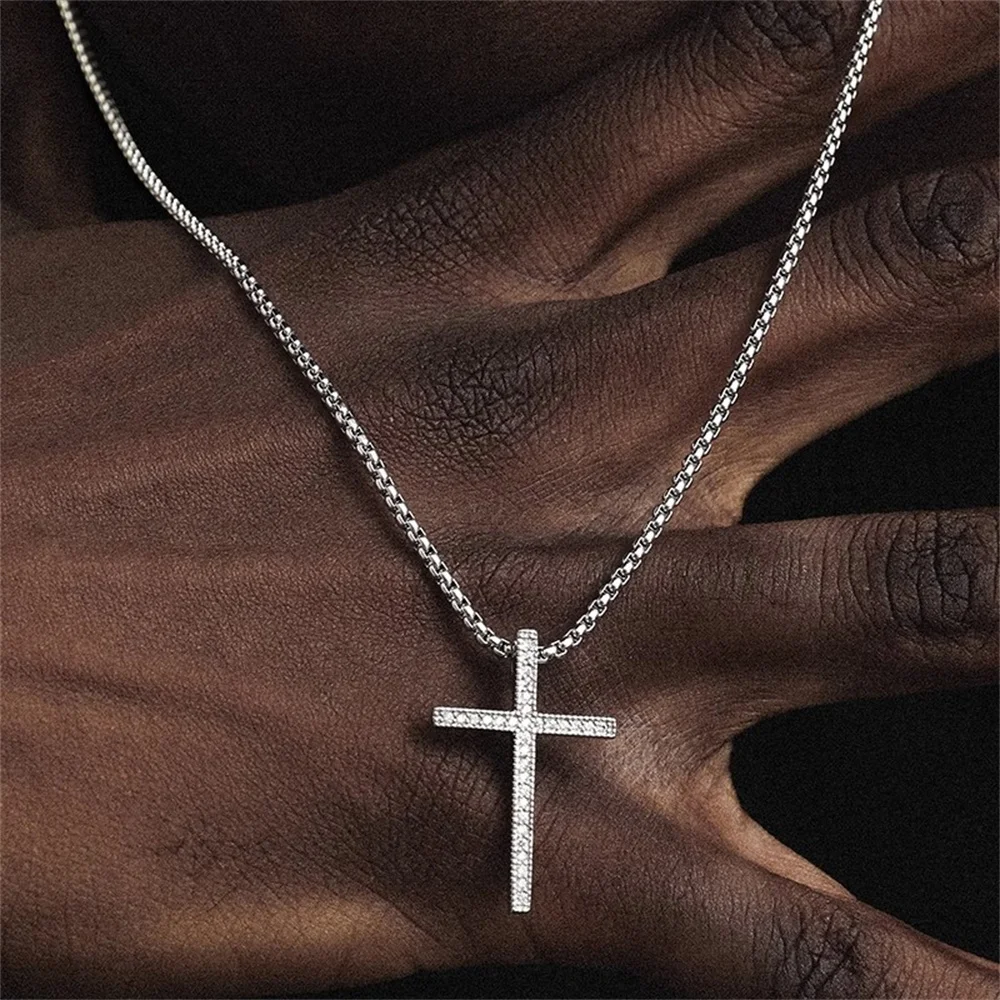 Herren Edelstahl Silberfarbene Gedrehte Kettenkette Hip-Hop Basic Kettenkette Modeschmuck Trend-Accessoires Geschenk – Detail 2