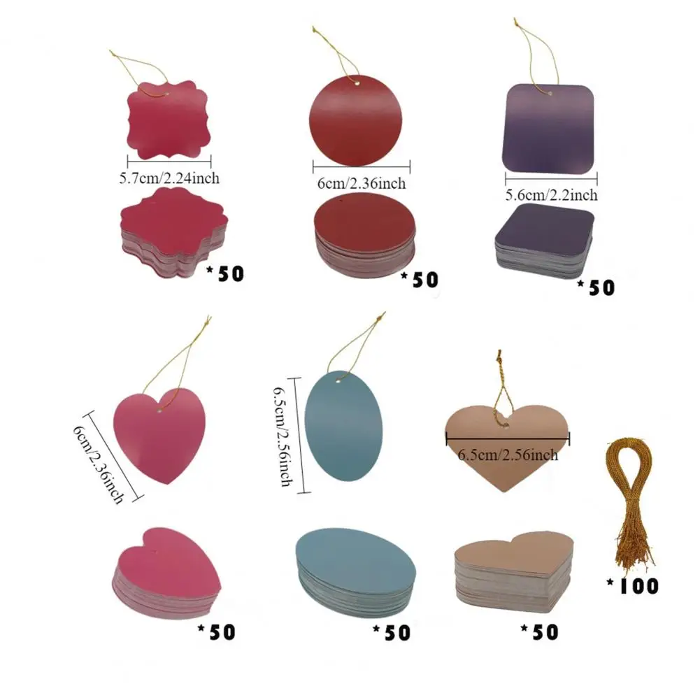 Tarjeta del Día de San Valentín Recortes de tarjetas del Día de San Valentín para manualidades Diy Formas redondas cuadradas de corazón Notas de amor Escuela para San Valentín