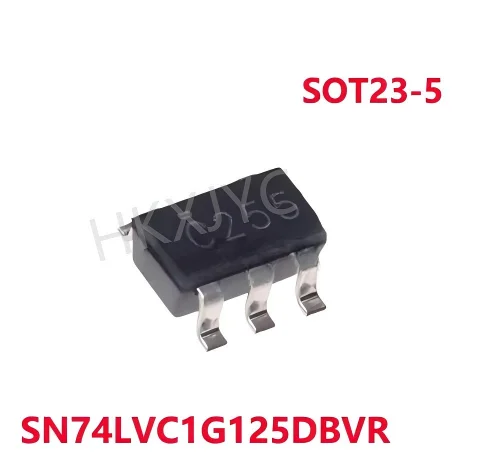 20-100/PCS New  SN74LVC1G125DBVR SN74LVC1G125 74LVC1G125 C255 SOT23-5 Tri-state output unibus buffer gate Ship Immediately